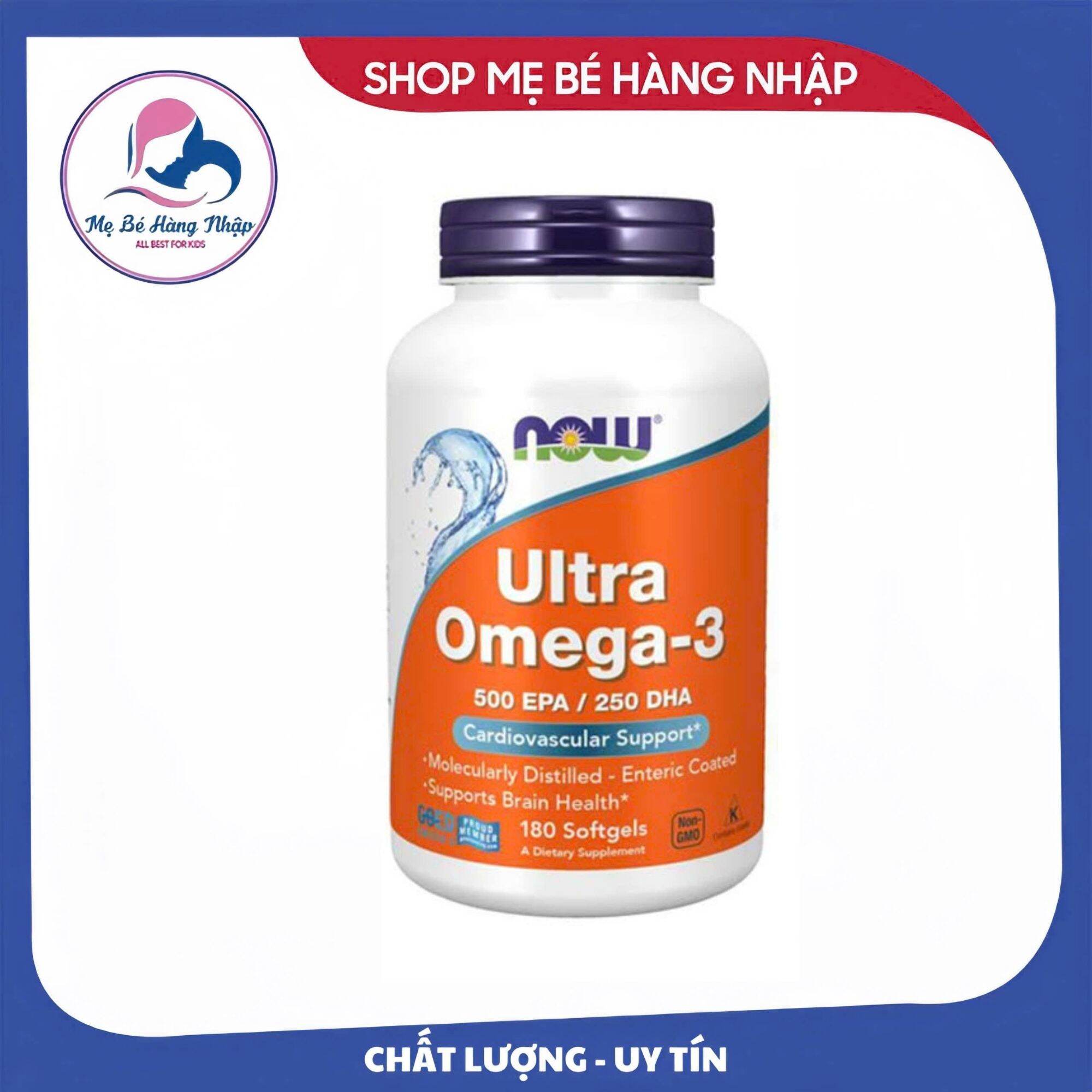 Viên uống dầu cá Ultra Omega-3 Fish Oil NOW 