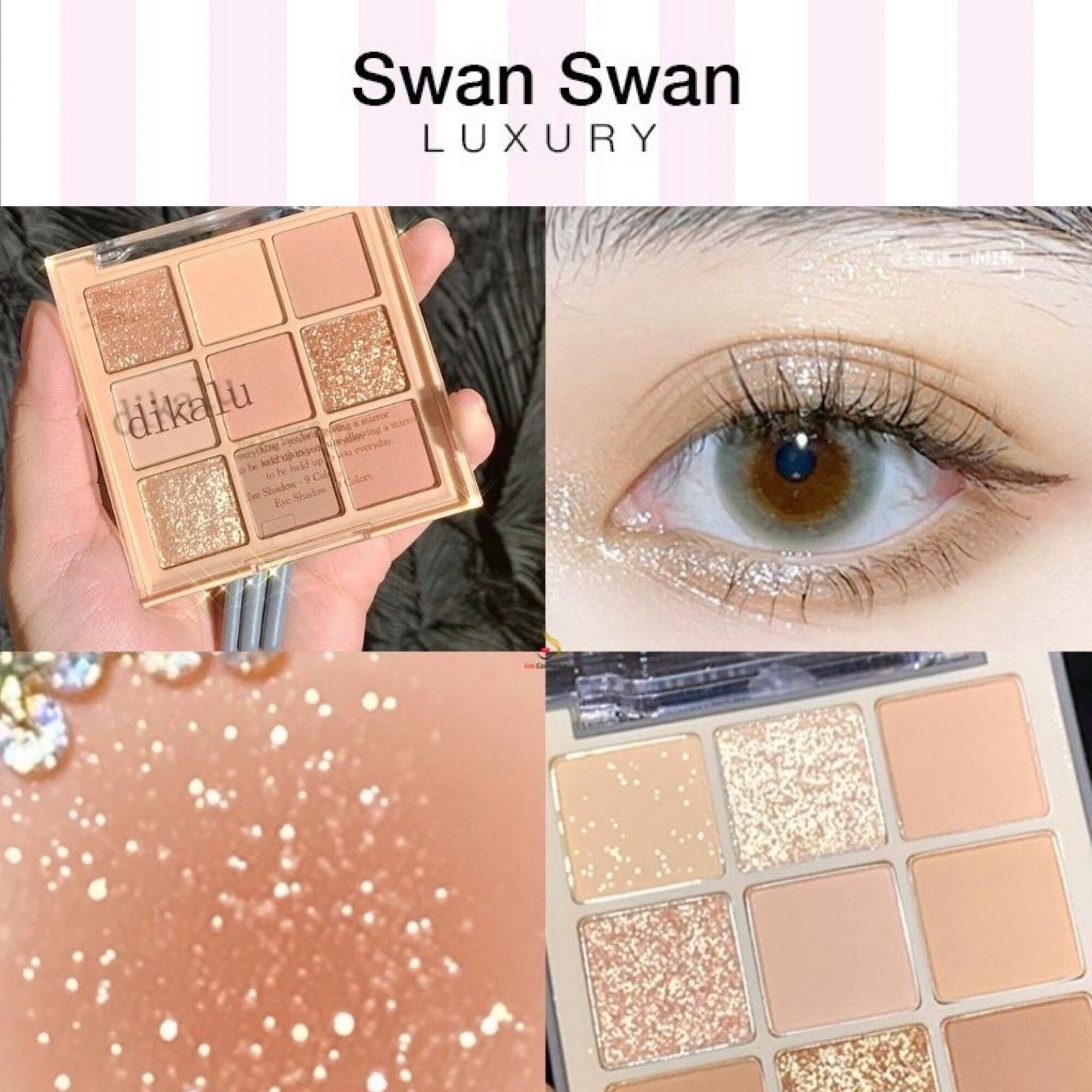Bảng Phấn Mắt Dikalu 9 Ô Tone Nude