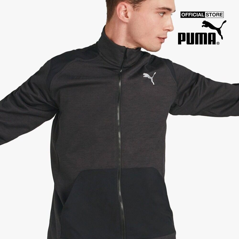 Puma - áo khoác thể thao nam cổ trụ cloudspun full zip training 523126-01
