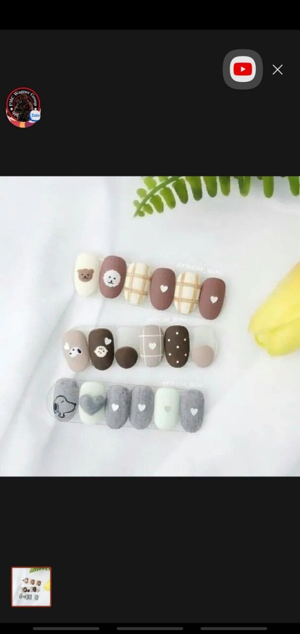 Combo nail của khách