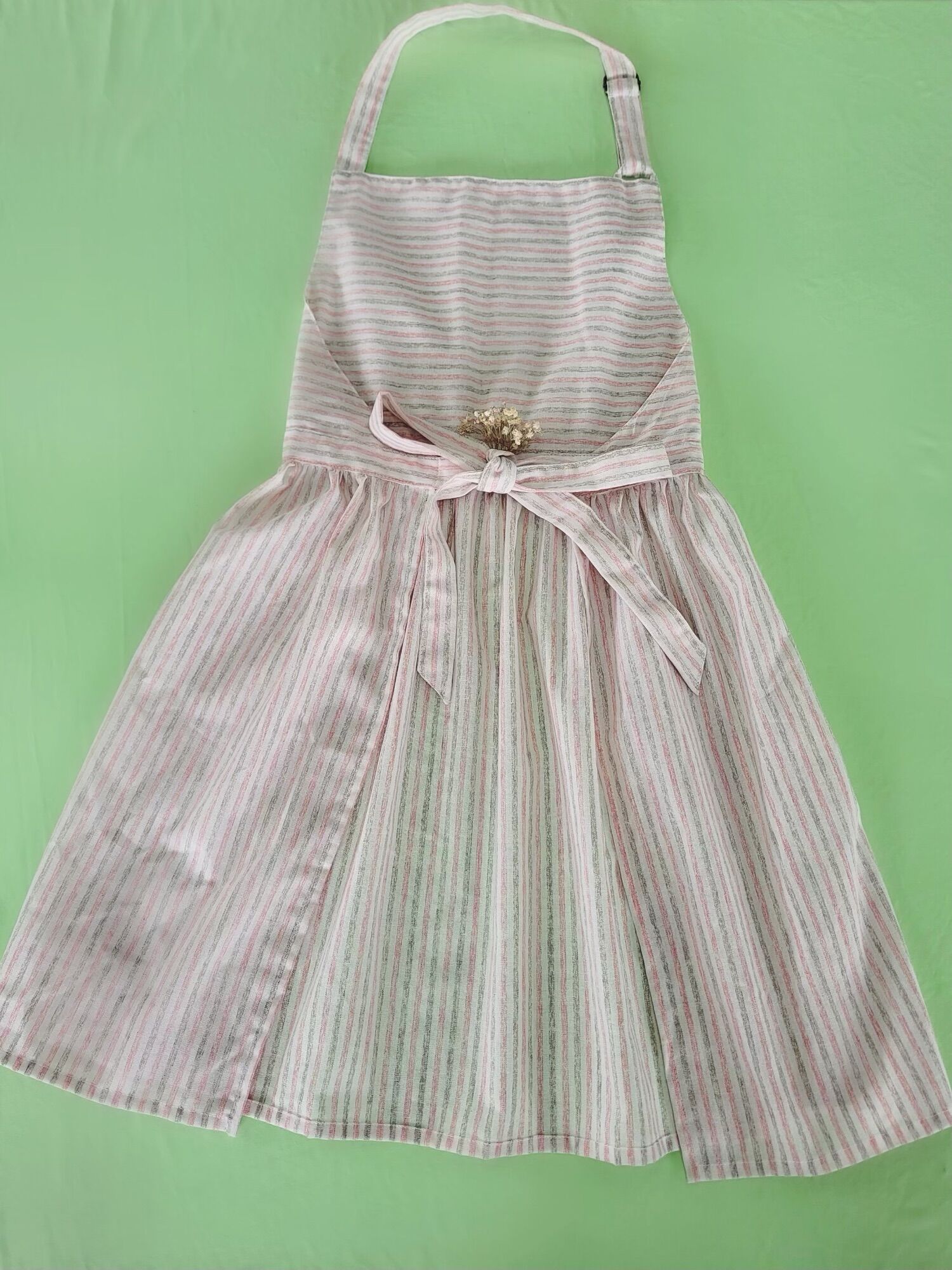 [Tạp Dề Handmade - Số lượng có hạn] Tạp dề 2 lớp, vải linen bột dày dặn.