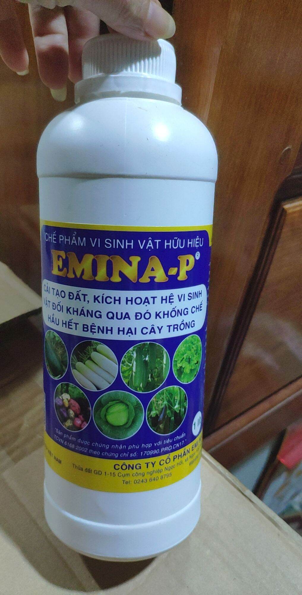 [HCM]Chế phẩm BT / Emina P trừ bệnh chai 1000ml (khách ghi chú chó shop)