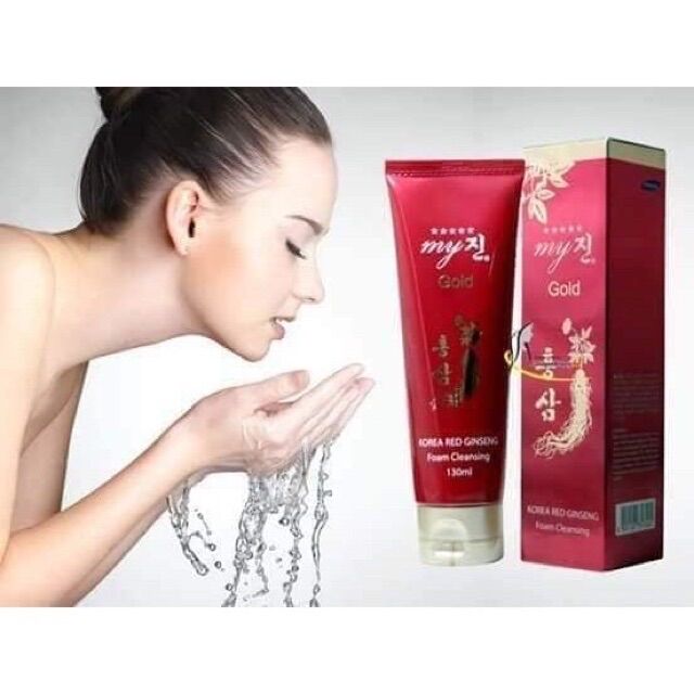 Sữa Rửa Mặt Hồng Sâm Đỏ Hàn Quốc My Gold 130ml