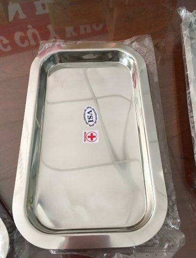 Khay inox y tế nhiều size lớn, nhỏ (Khay đúc)