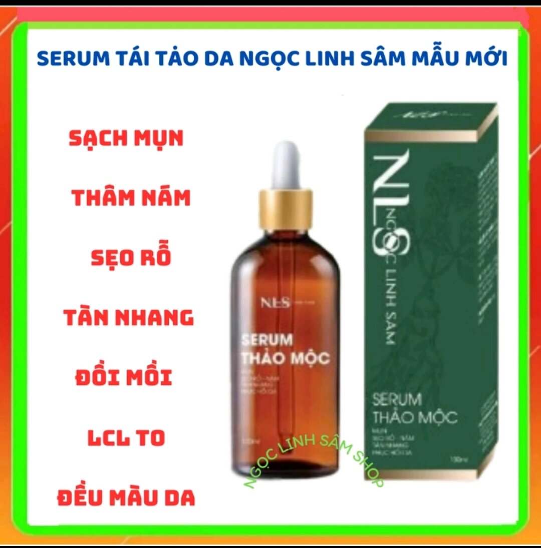 Combo sạch mụn na'm Ngọc Linh Sâm - serum thảo dượᴄ tái tạo da và bột rửa mặt Ngọc Linh Sâm