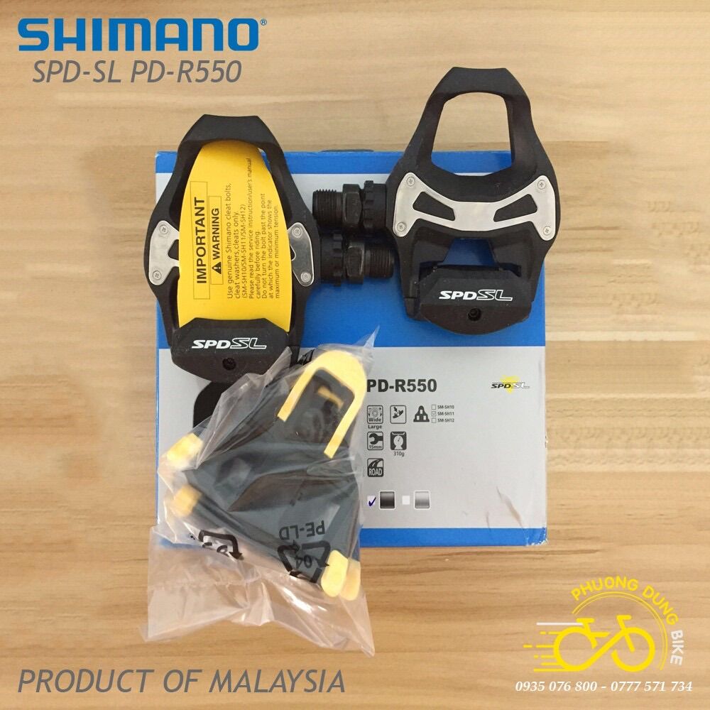 Pedan (bàn đạp) can xe đạp SHIMANO PD R550