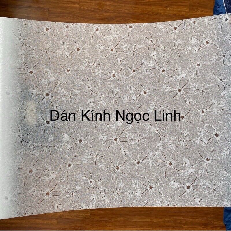 [Combo 90cm*5md] Giấy Dán Kính Hoa Sữa Trắng keo sẵn bóc dán