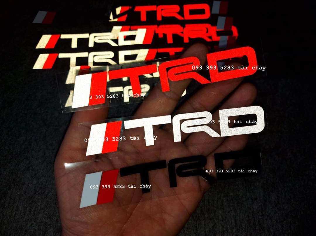 [ 1 MIẾNG ] TEM DCEAL TRD DÀI 13 CM DÁN TRANG TRÍ XE