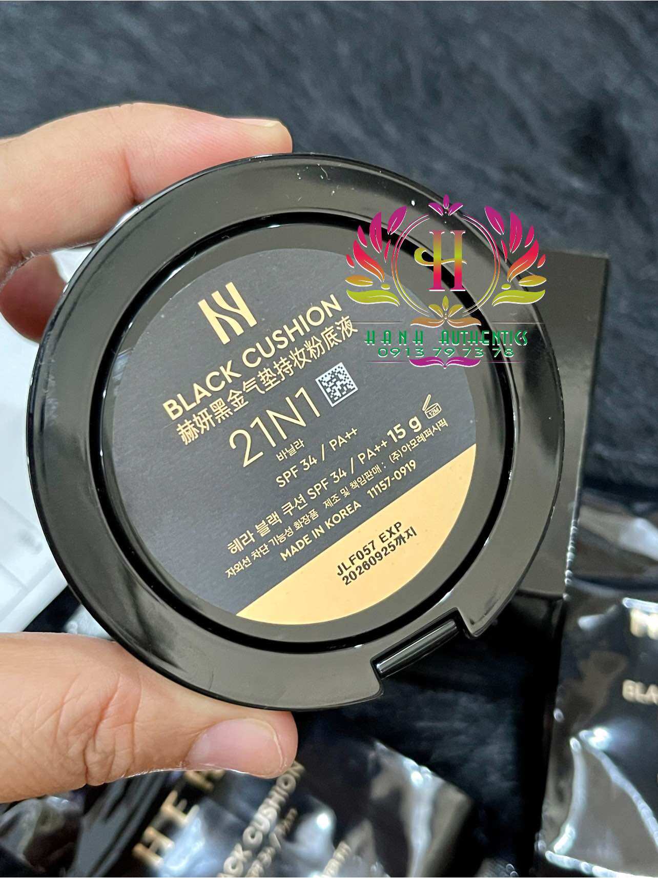 [ Hera ] Phấn Nước Cushion Hera Black Tone 21N1 Tự Nhiên ( Hộp chính + 2 refill )