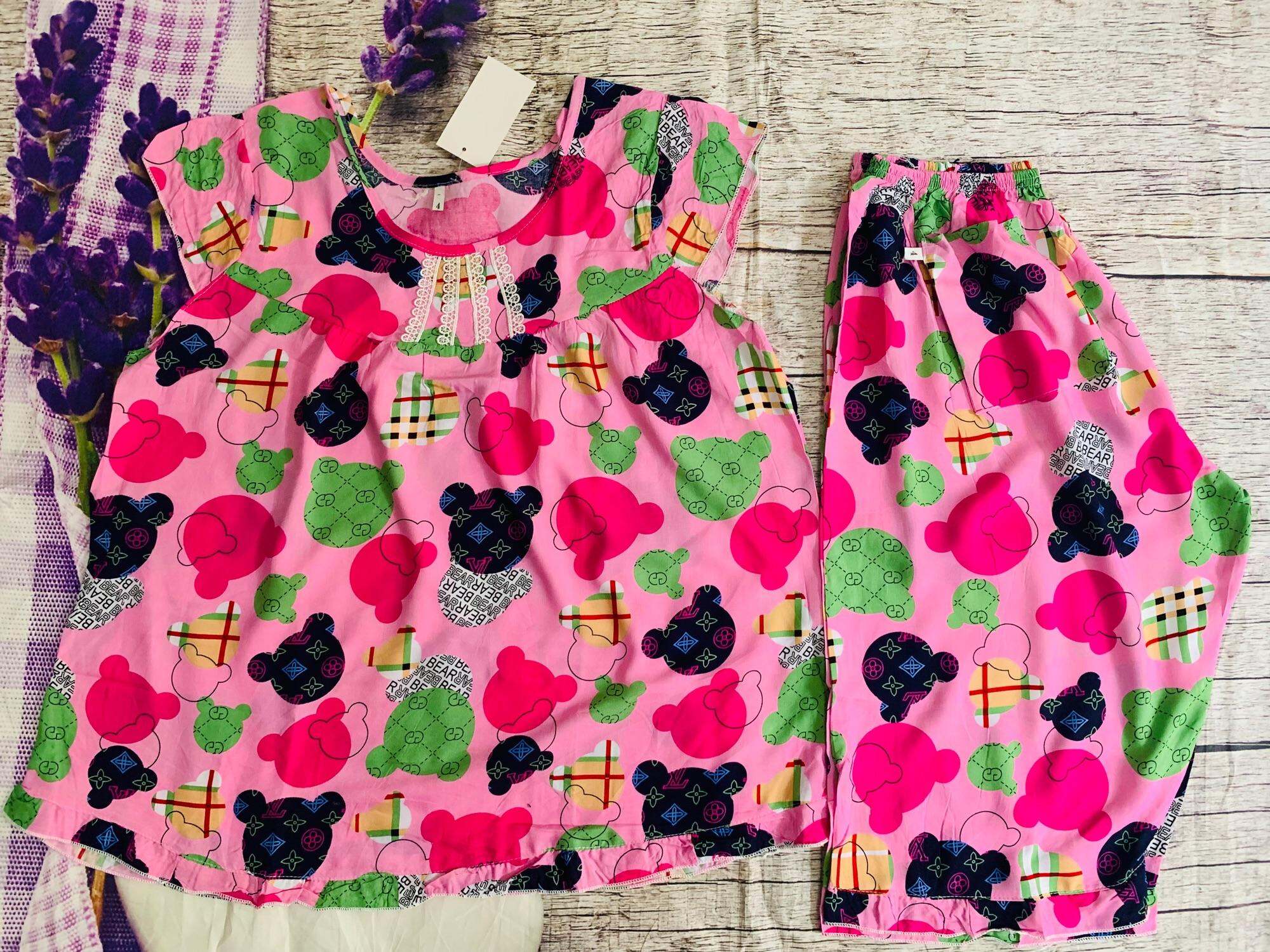 SIZE 4(67-75kg)Đồ bộ mặc nhà vải tole lanh mát mẻ-Lửng