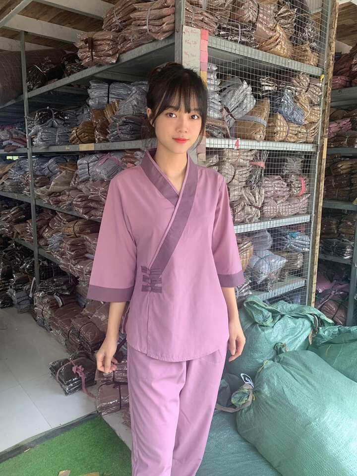 Đồ Lam Đi Chùa - Mẫu kate 3 nút