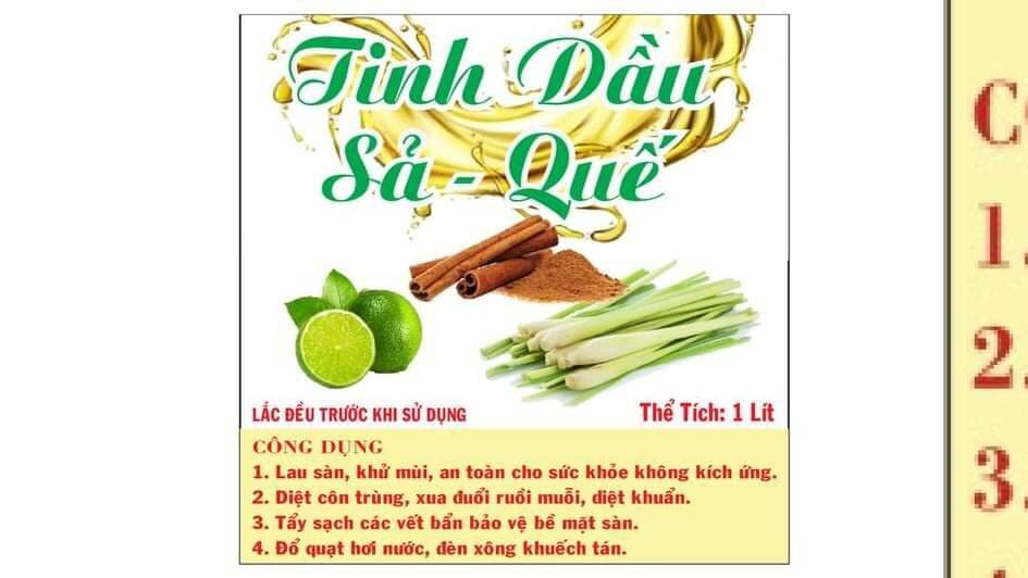 Tinh dầu Sả Quế