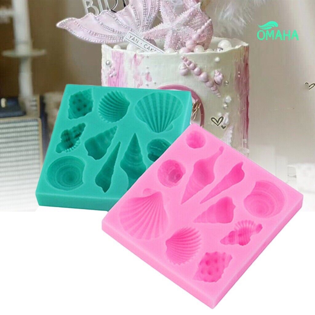 Khuôn silicon sò ốc biển