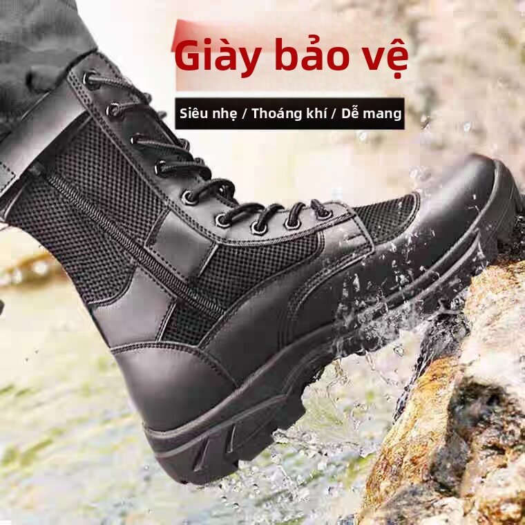 Spring and Autumn Breathable Outdoor Casual Duty Boots Single Leather