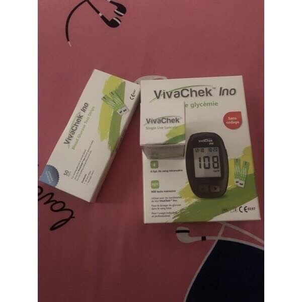 Máy đo đường huyết thương hiệu Vivachek Ino tặng 50 que thử