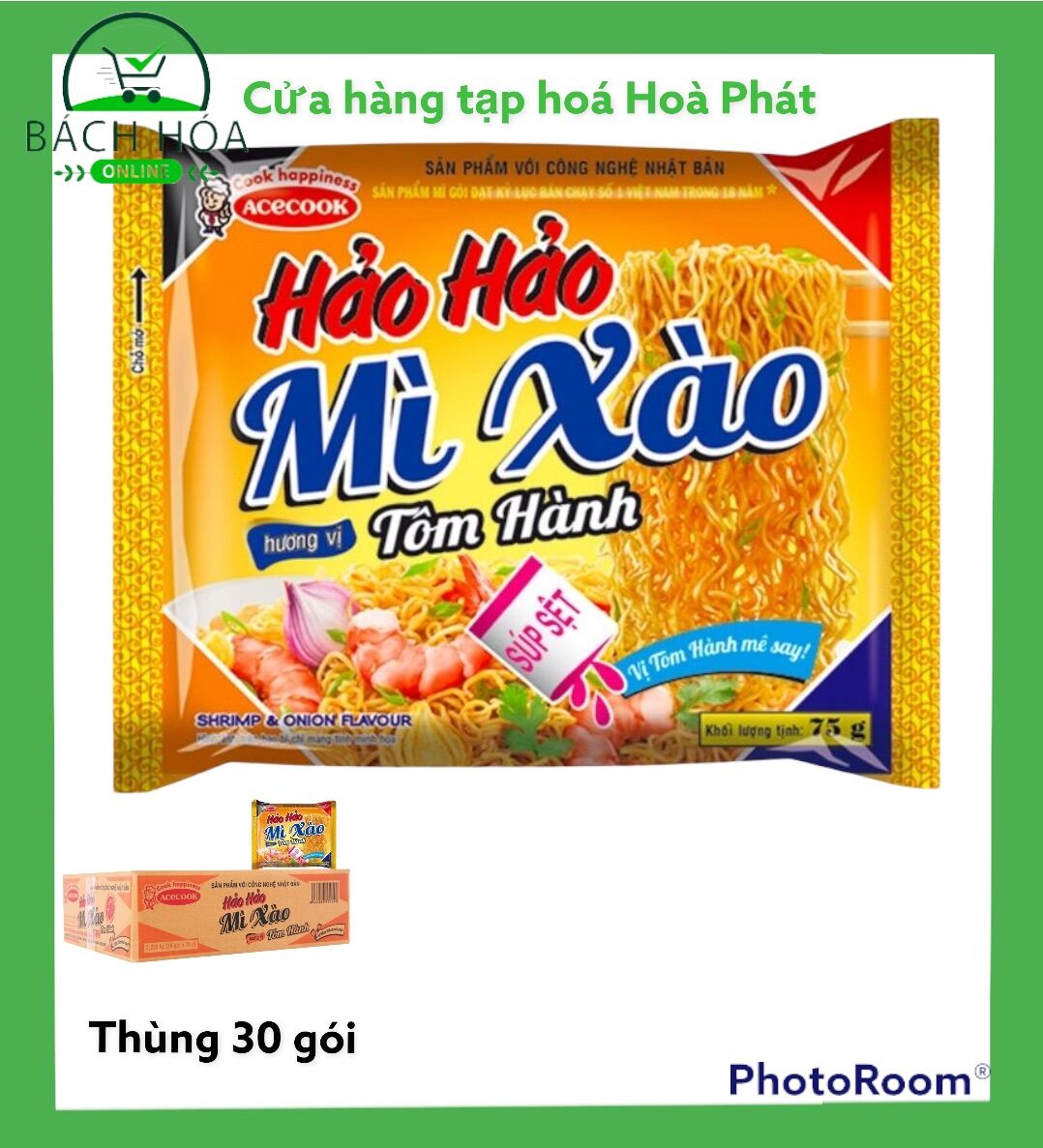 Mì hảo hảo xào khô vị tôm hành th 30 gói
