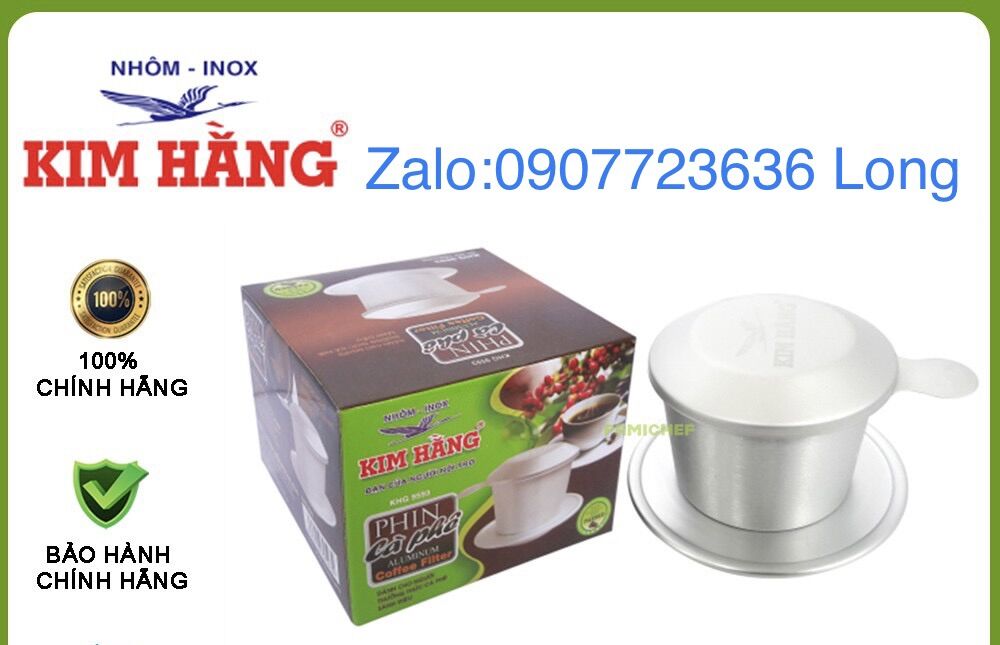 Phin cà phê nhôm chính hãng kim hằng khg9593 , đẹp , sang trọng