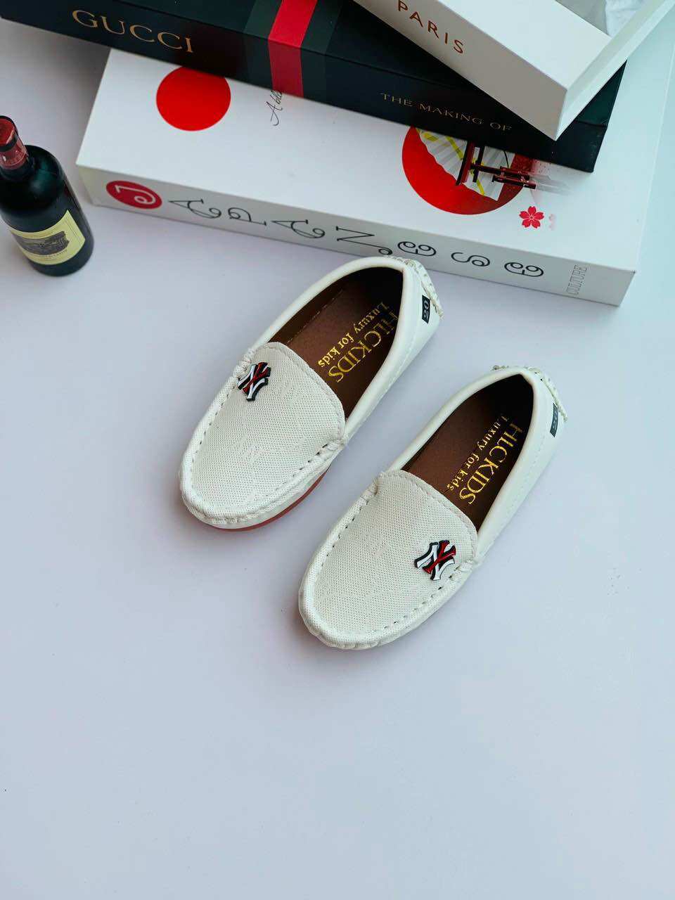 Giày lười trẻ em da mềm (xả kho)