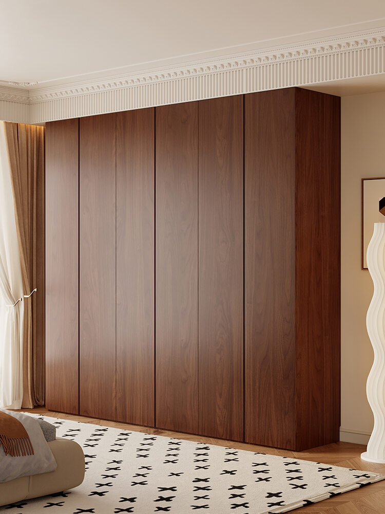 HAISHANGYUNJU | Walnut Colored Solid Wood Vintage Style Wardrobe Giá 49,957,000 Đồng*Miễn phí vận chuyển