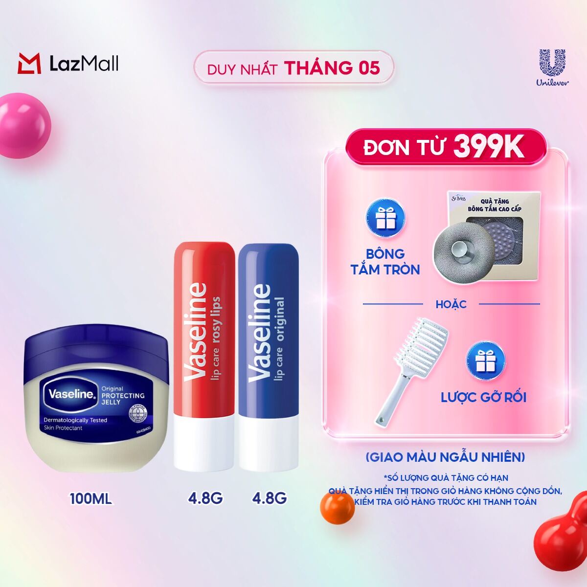 Bộ dưỡng môi đẹp xinh Vaseline