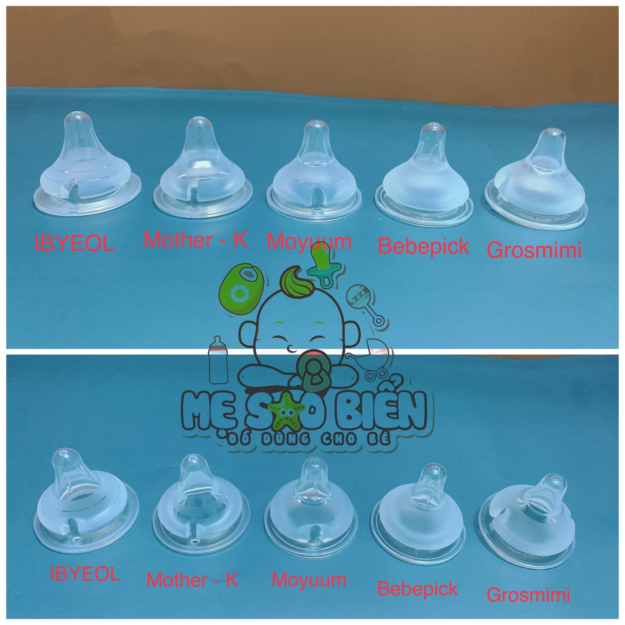 Bình sữa Gấu Olive Tulip nội địa Hàn (bình tách set)