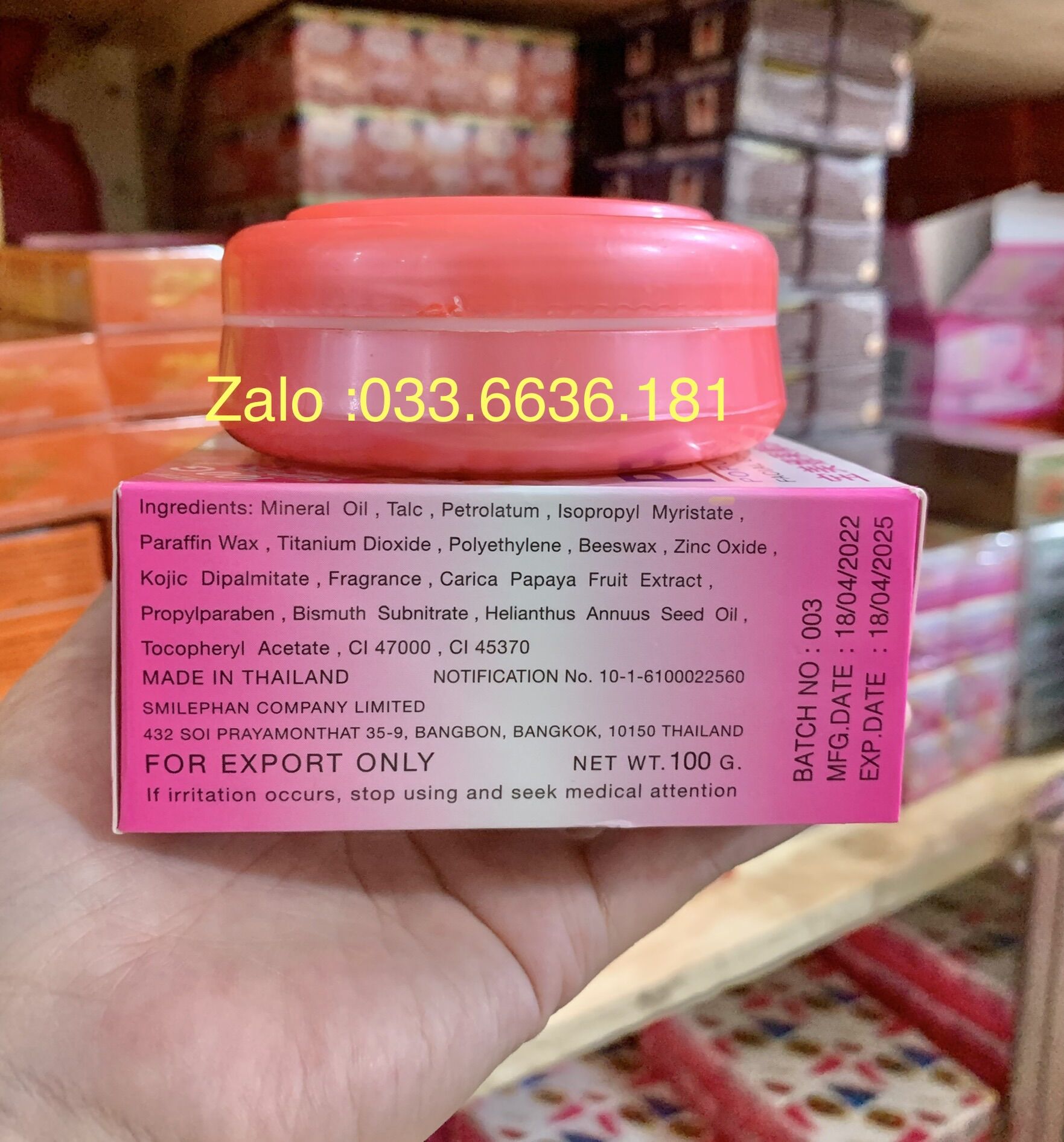 Kem POP Thái Lan hủ 100g (lẻ) loại rẻ
