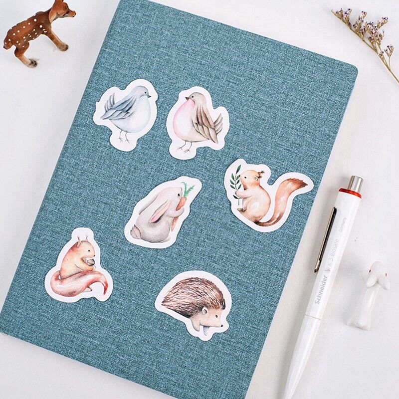 Hộp 45 miếng dán sticker hình thỏ đáng yêu