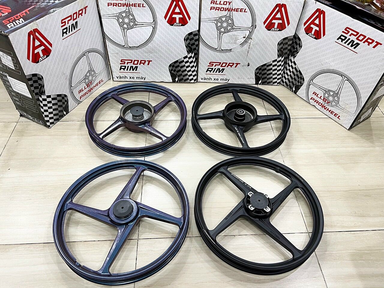 Mâm Enkei 4 Cây Ex150 Lắp đặt Như Zin