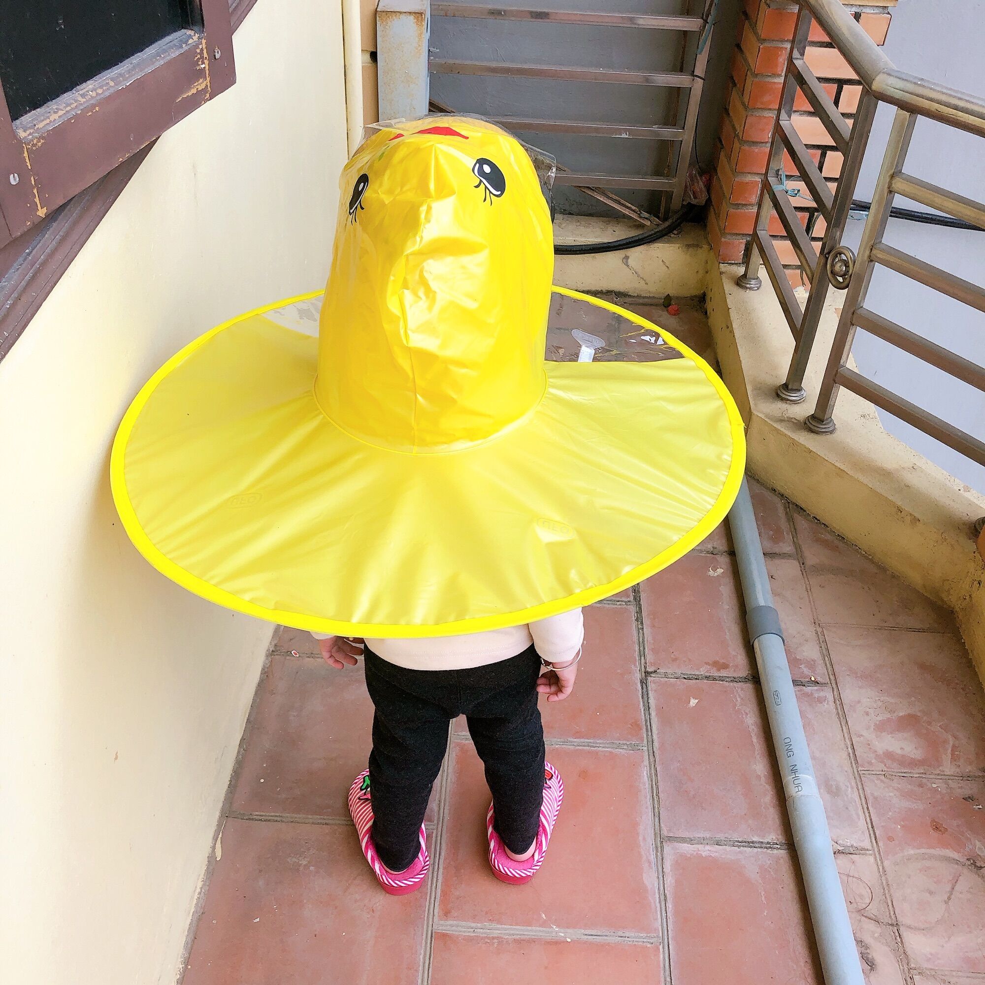 Áo Mưa Hình Con Vịt Gấp Gọn Cho Bé