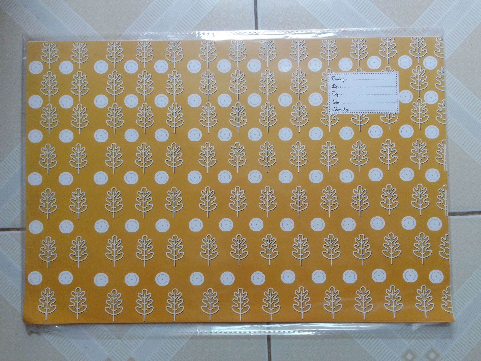 Combo 10 Bìa bao giấy bao vở học sinh có in nhãn