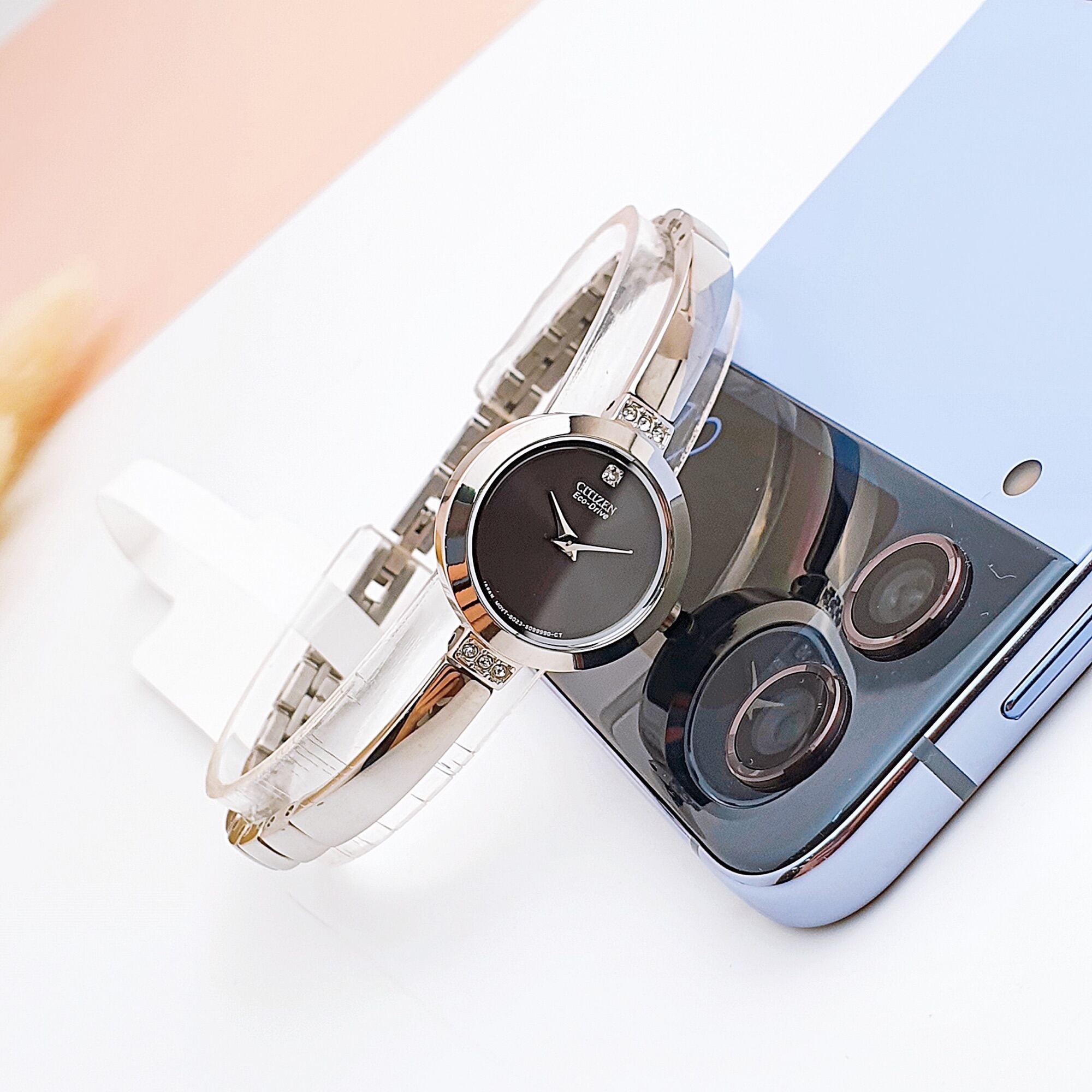 Đồng hồ nữ Monperier size kính 21mm dây dạng lắc mạ vàng 18k hàng 2hand bãi  Nhật - MixASale