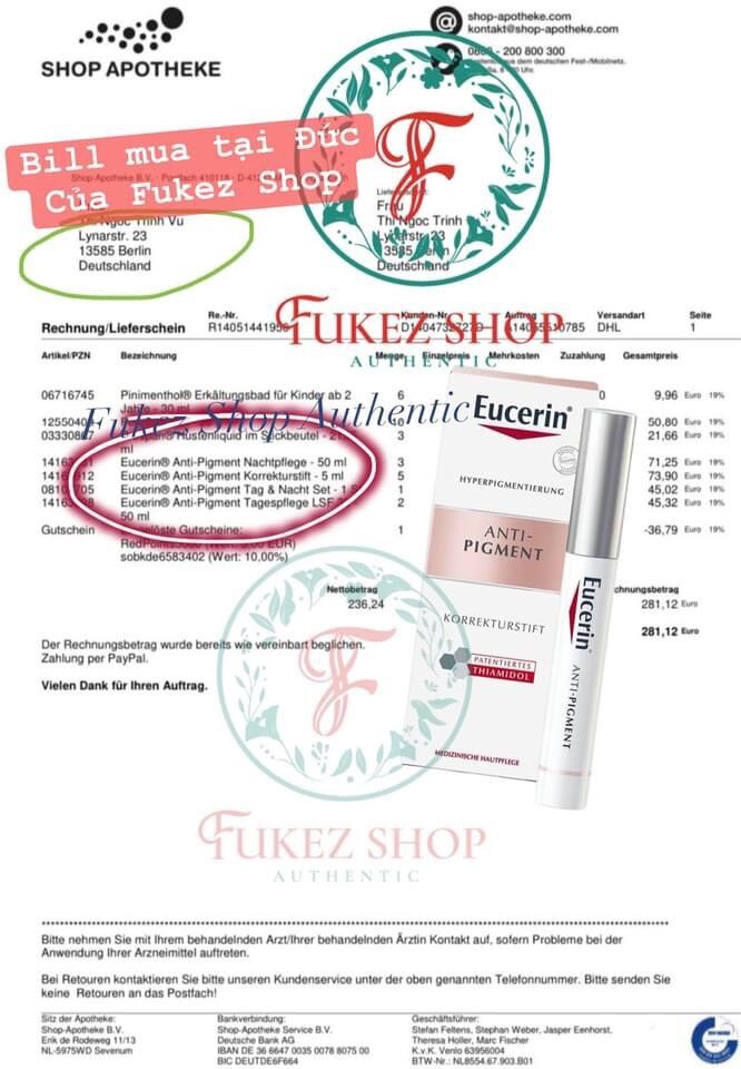 Bút ngăn đốm nám tàn nhang Eucerin
