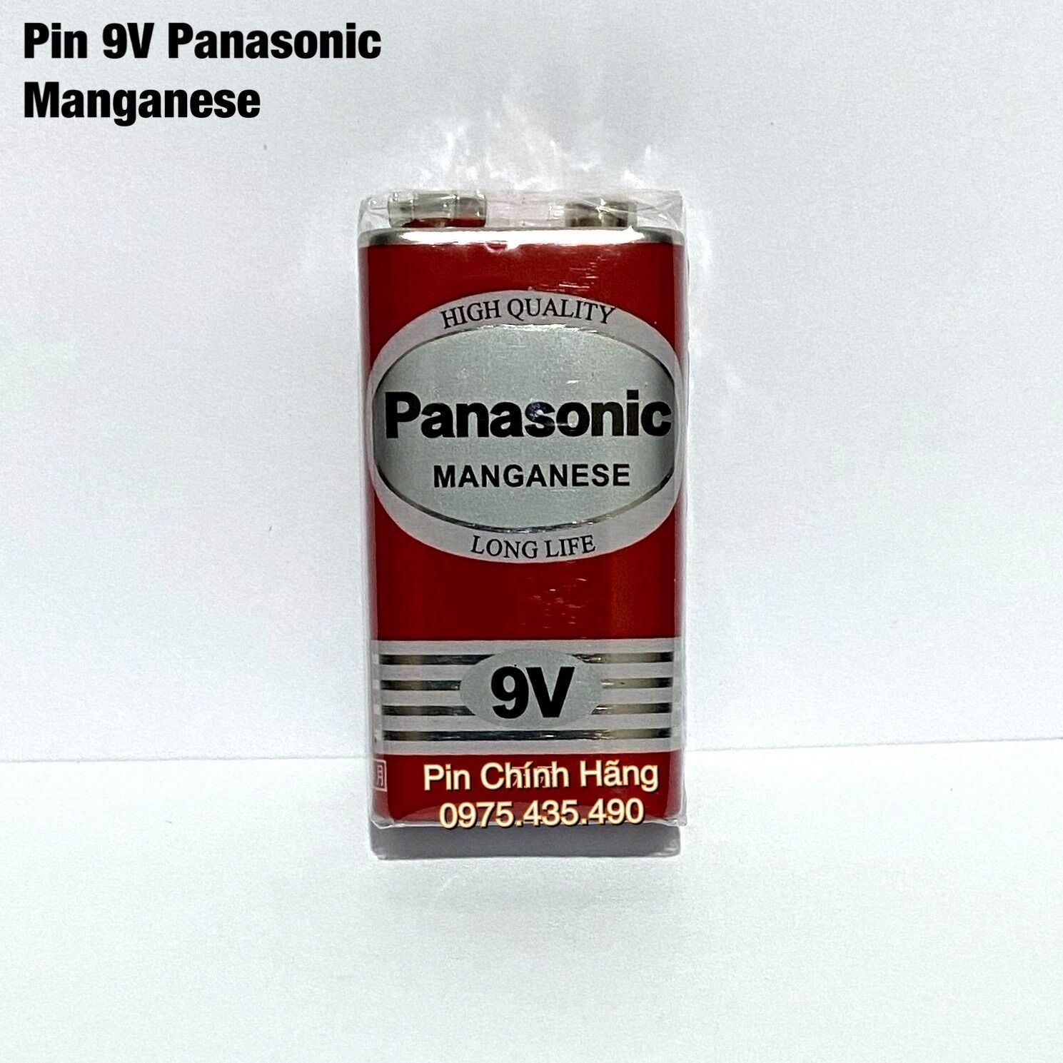 Pin 9V Panasonic High Quality 6F22 Hàng Nhập Khẩu Vỉ 1 Viên
