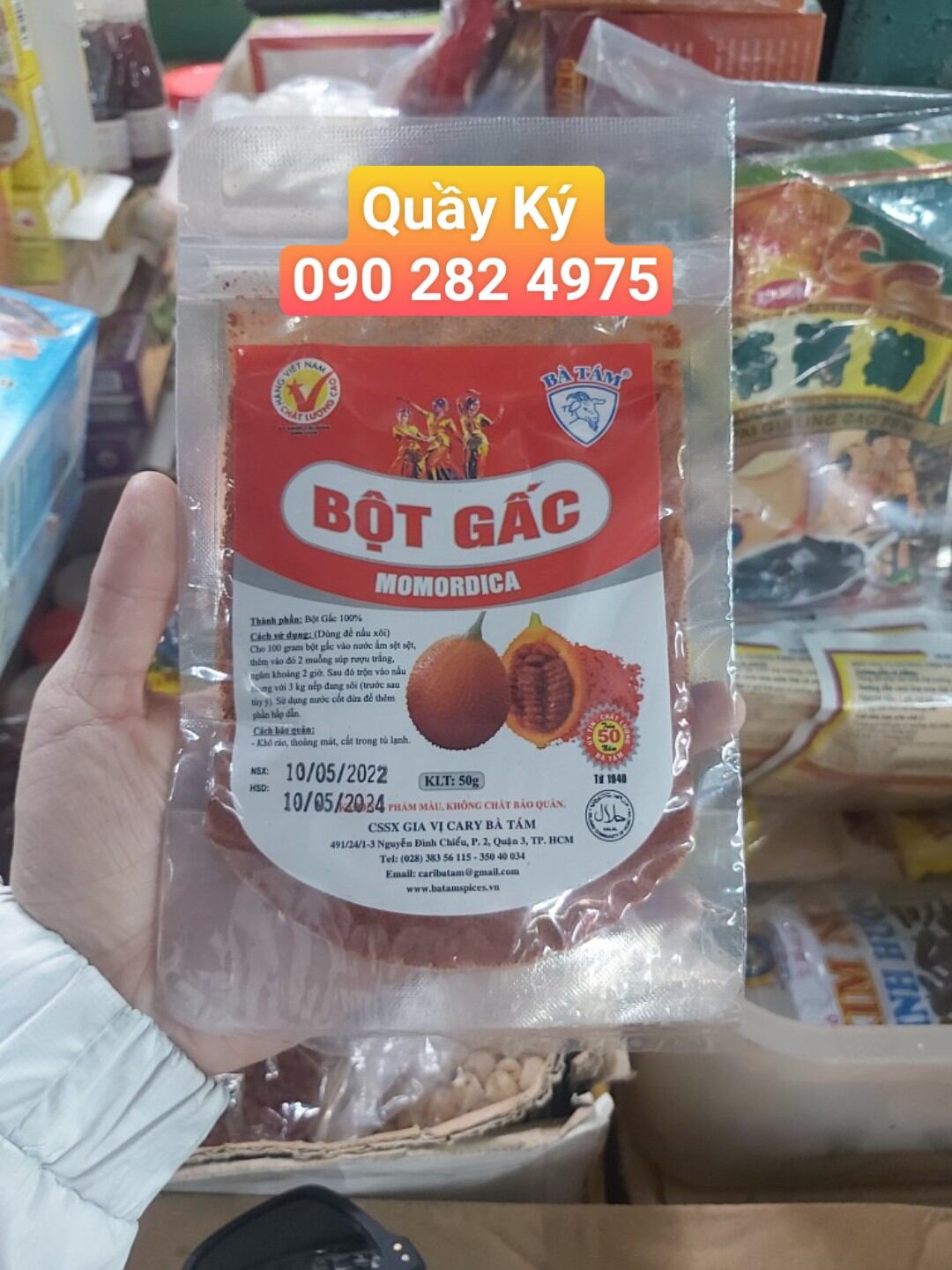 Bột gấc bà tám 50gr