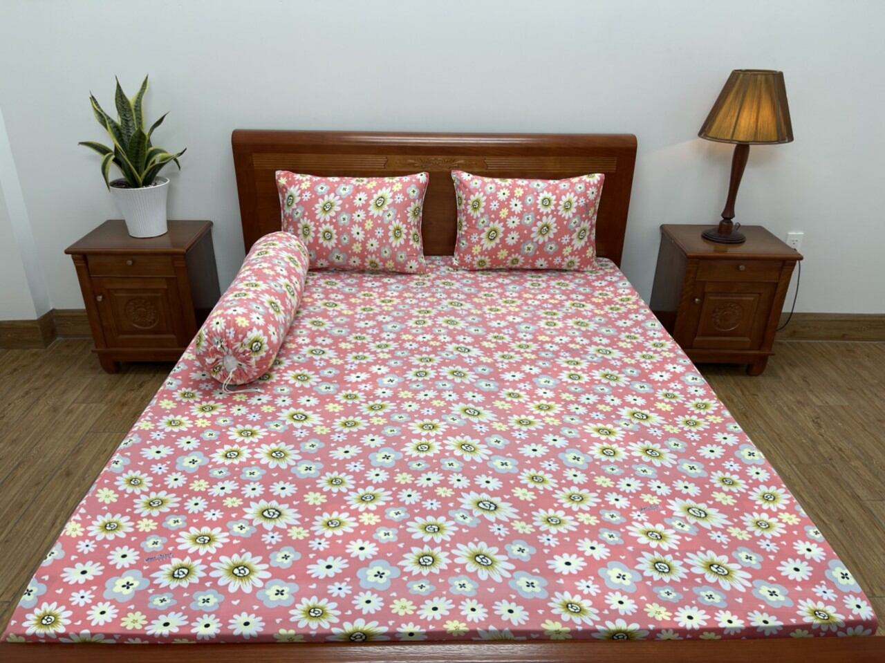 Bộ Drap thun lạnh In 3D Hàn Quốc [ Cao cấp] 4 món 1m6x2m