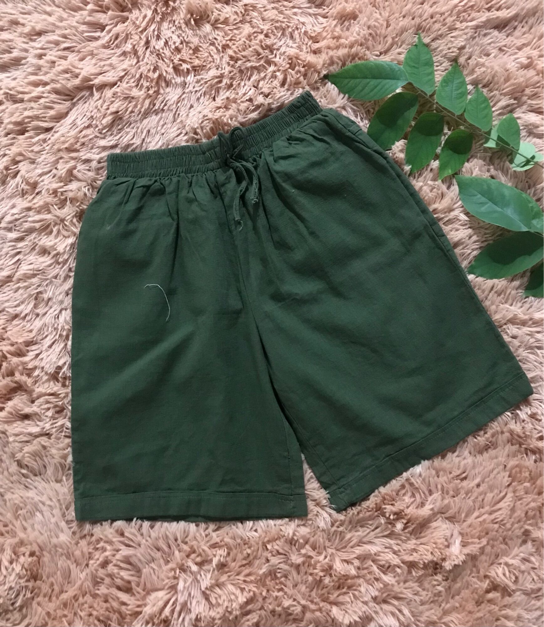 QUẦN SÓC THÔ KAKI CO GIÃN NHẸ