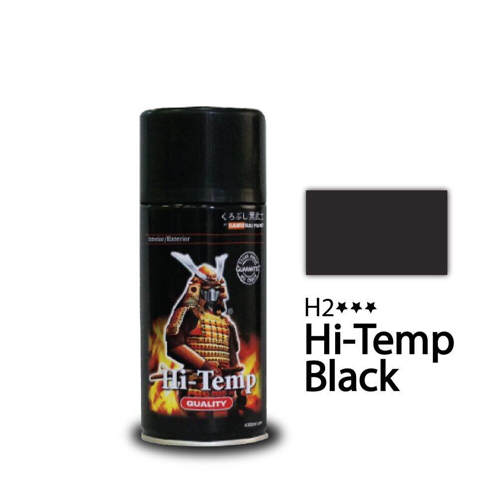 Sơn Samurai H2 sơn chịu nhiệt màu đen mờ 300ml