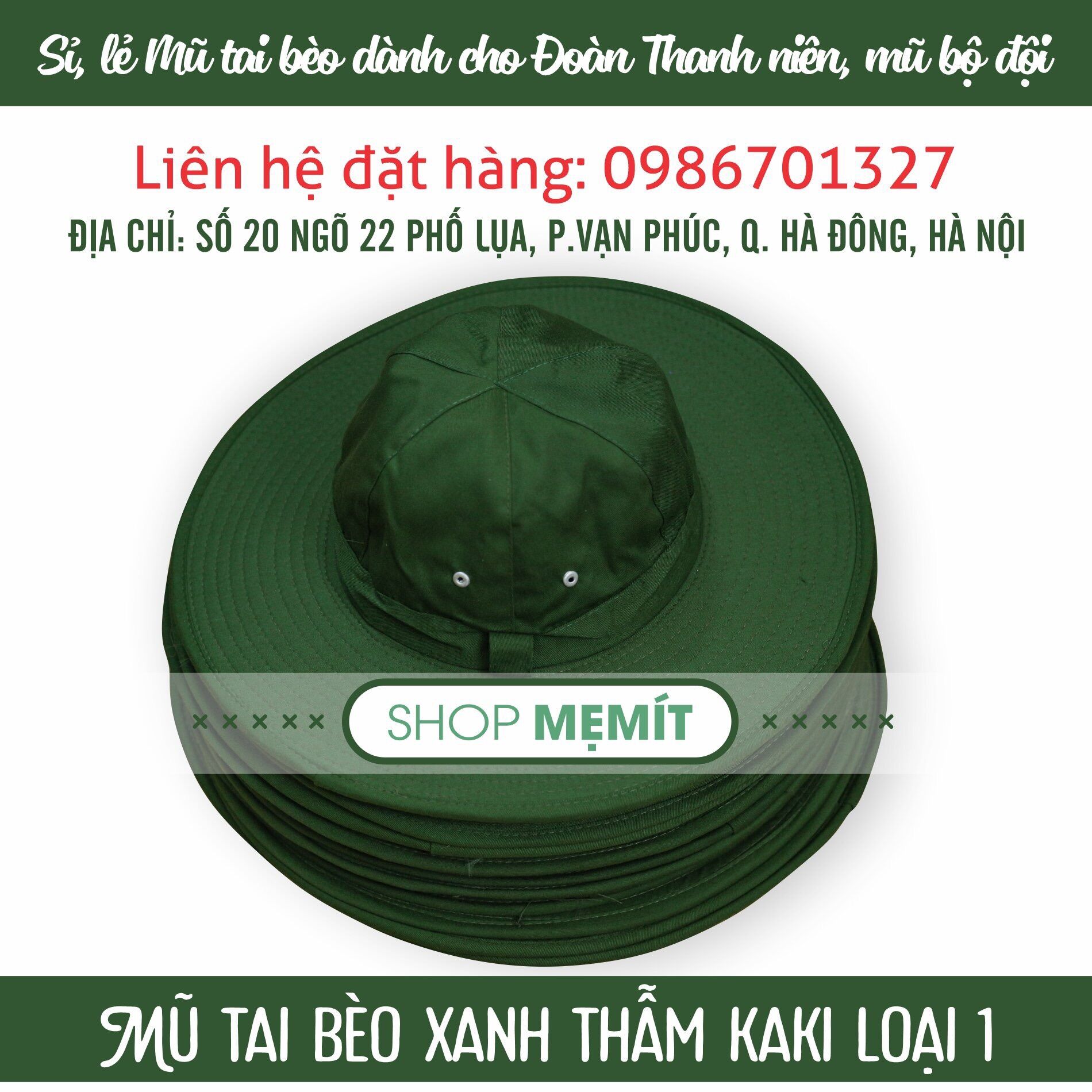 Mũ Tai Bèo Đoàn Thanh Niên Việt Nam Chống Nắng Hàng KaKi Đẹp