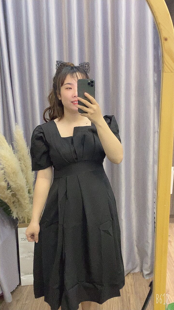 Đầm tiểu thư tay ngắng bigsize 60 đến 90kg