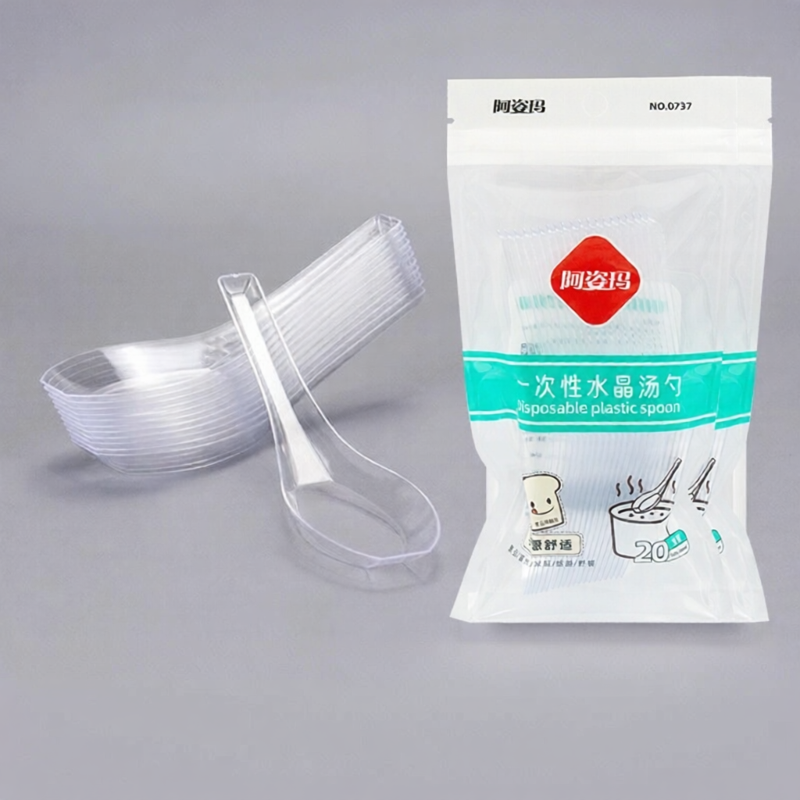Dụng Cụ Ăn Tráng Miệng Crystal Dùng Một Lần 20 Cái