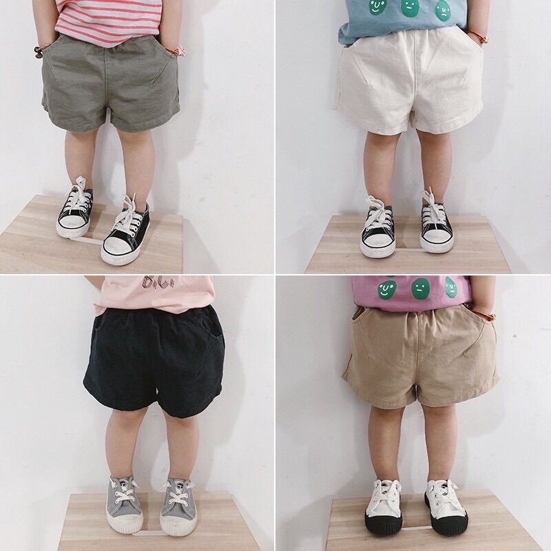[FREESHIP MAX] Quần Đùi Kaki Phong cách Hàn Quốc 8-35kg cho bé trai/bé gái ❤️ Quần sooc 4 túi - Boss Kids