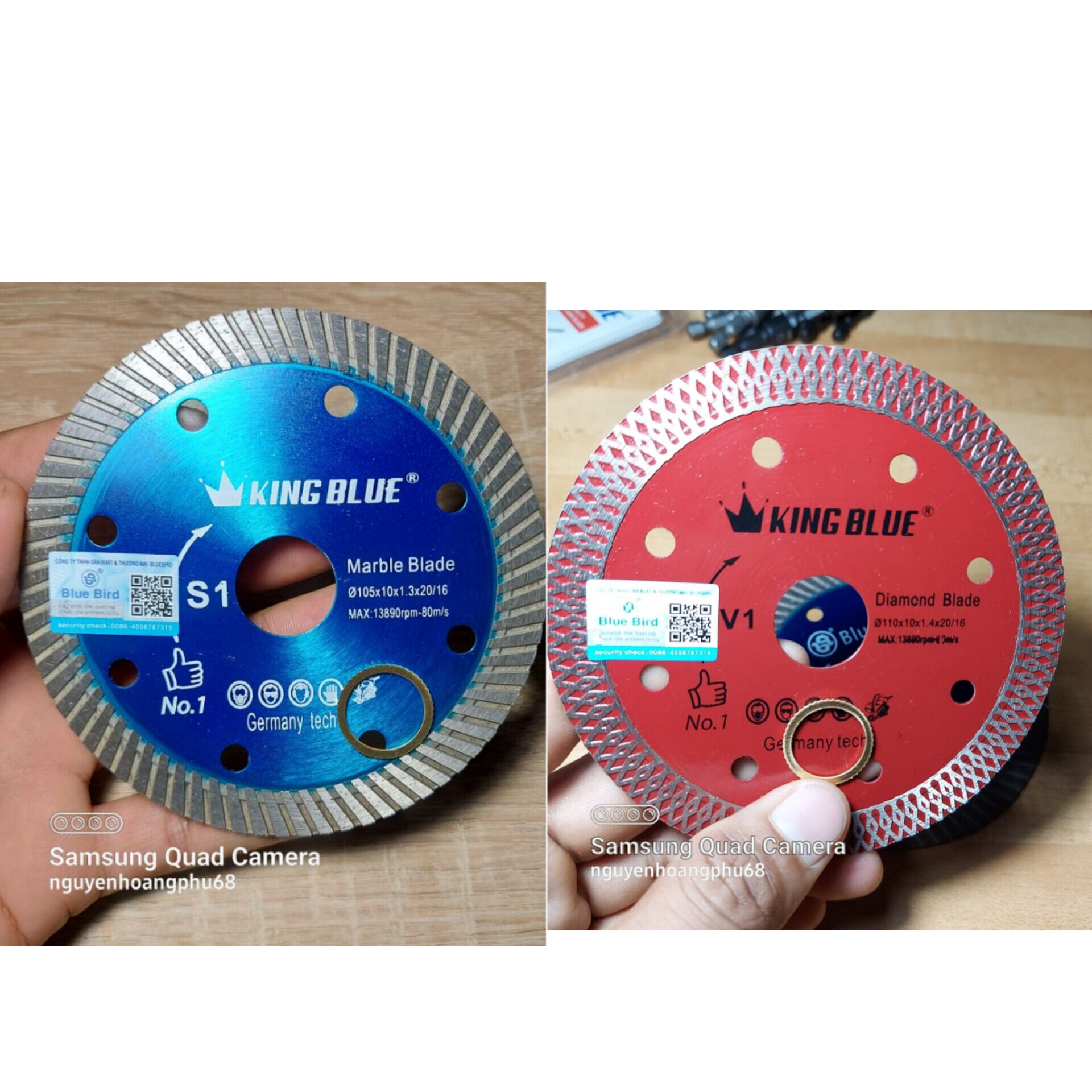 Lưỡi cắt đa năng cắt gạch, bê tông, cắt đá chất lượng thương hiệu King Blue