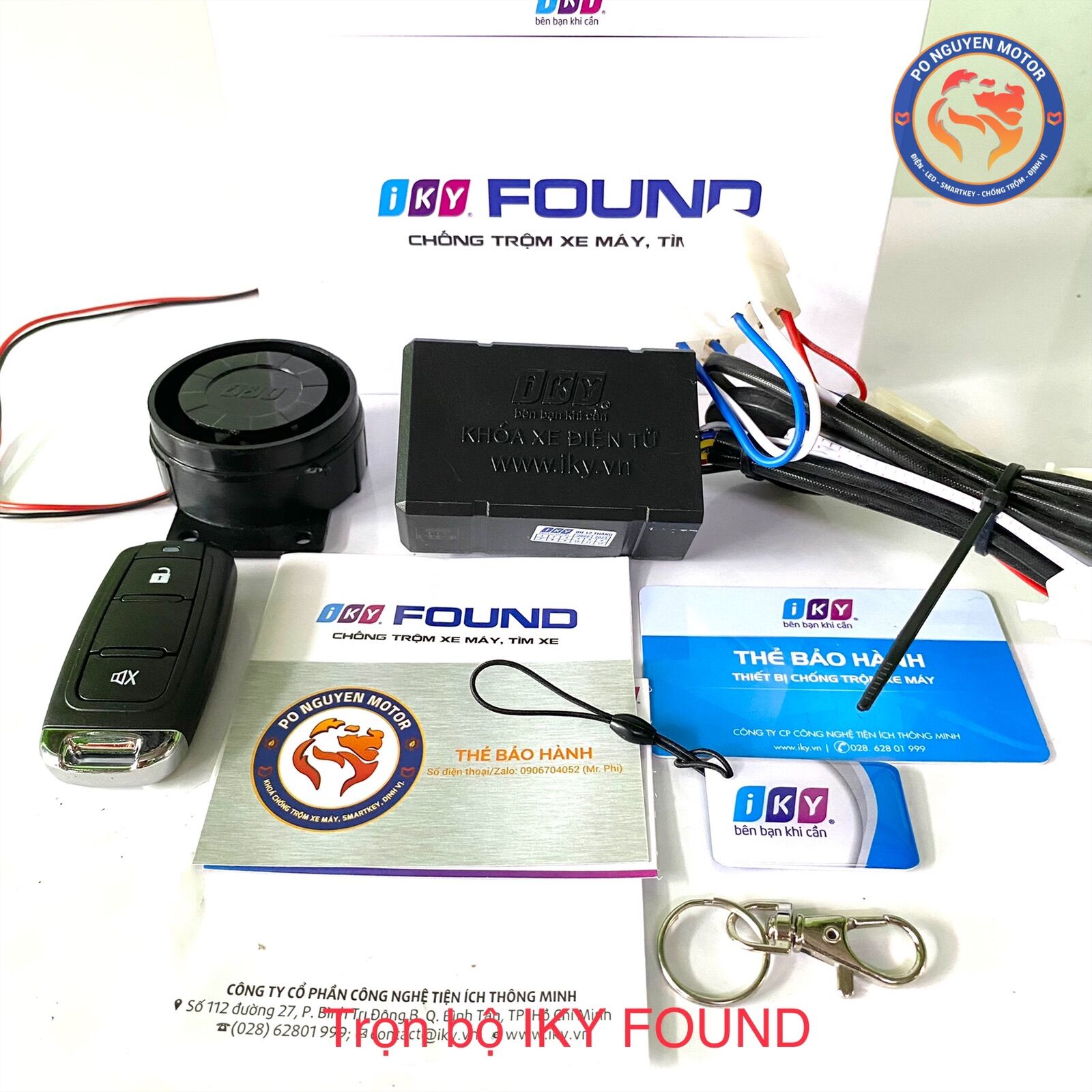[HCM]KHÓA CHỐNG TRỘM XE MÁY IKY FOUND
