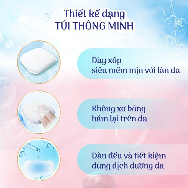 Combo 3 Bông tẩy trang cao cấp Silcot Premium 66
