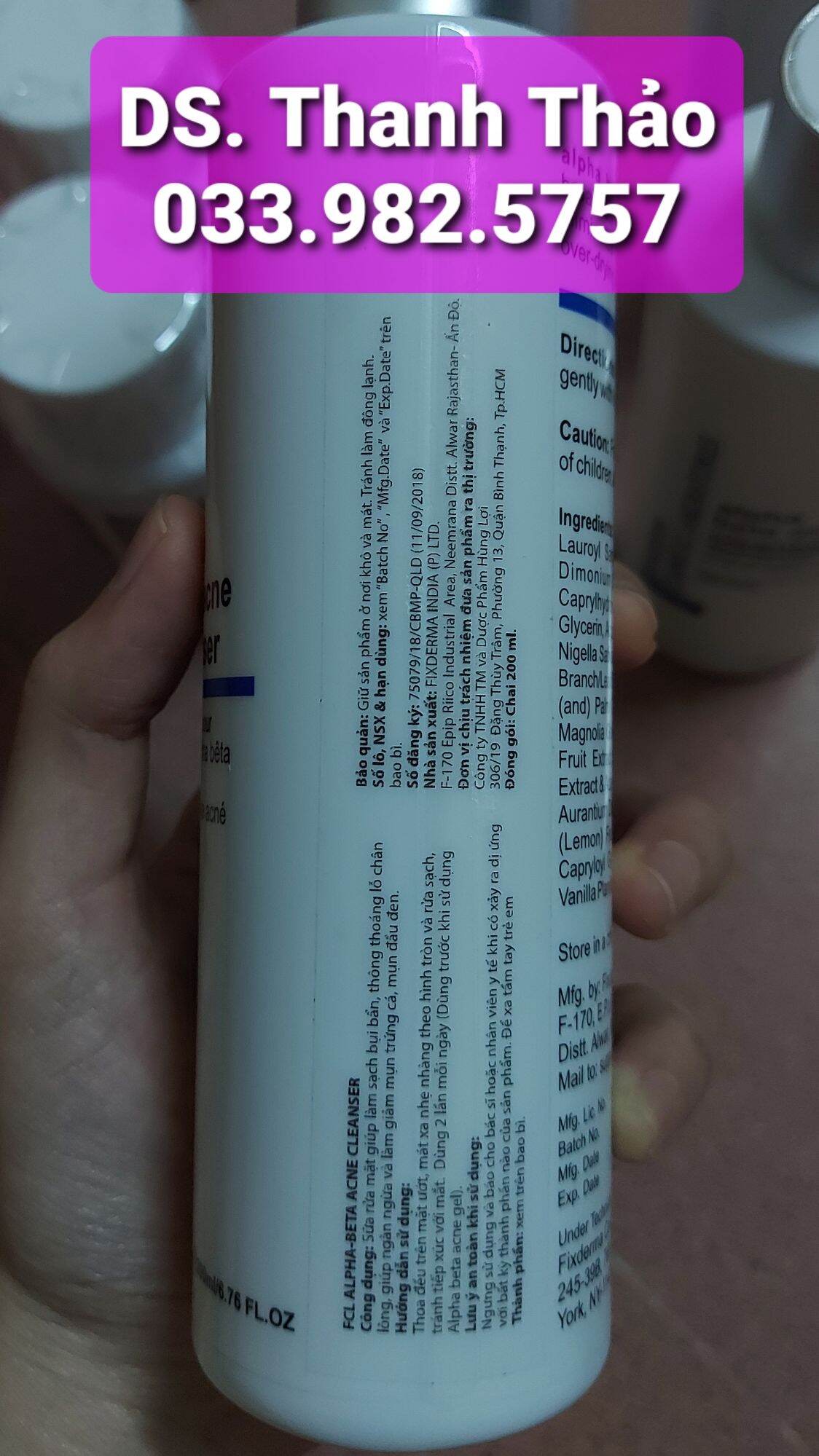 FCL Alpha-Beta ACNE Cleanser 200ml (MẪU MỚI)