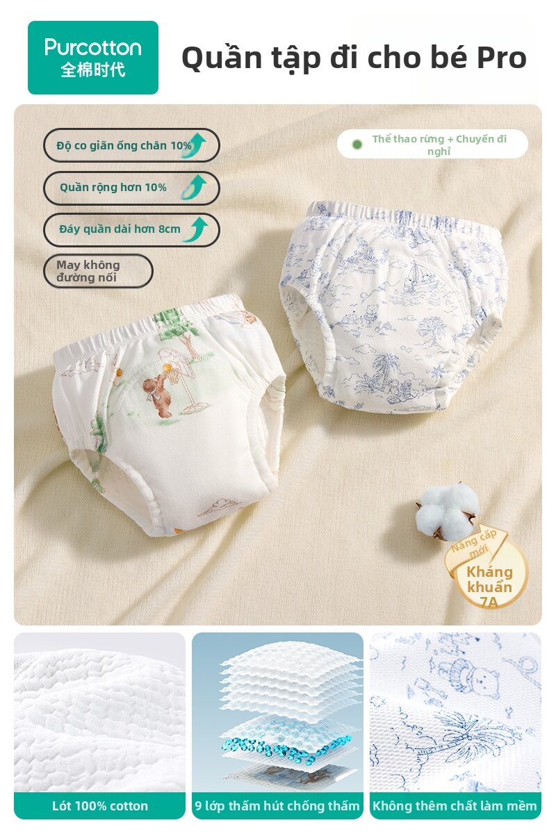 Toilet Training Washable Cotton Underwear Pants - 9