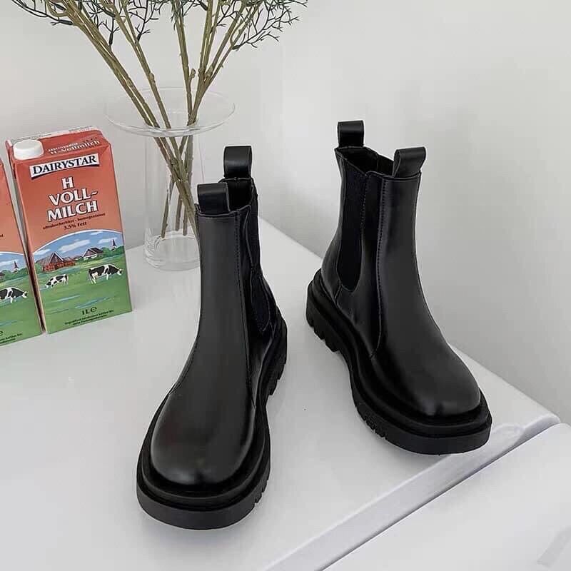 BOOTS boot không dây không khoá - co dãn boot ulzzang ullzang BOOT ĐẾ CHIẾN BINH