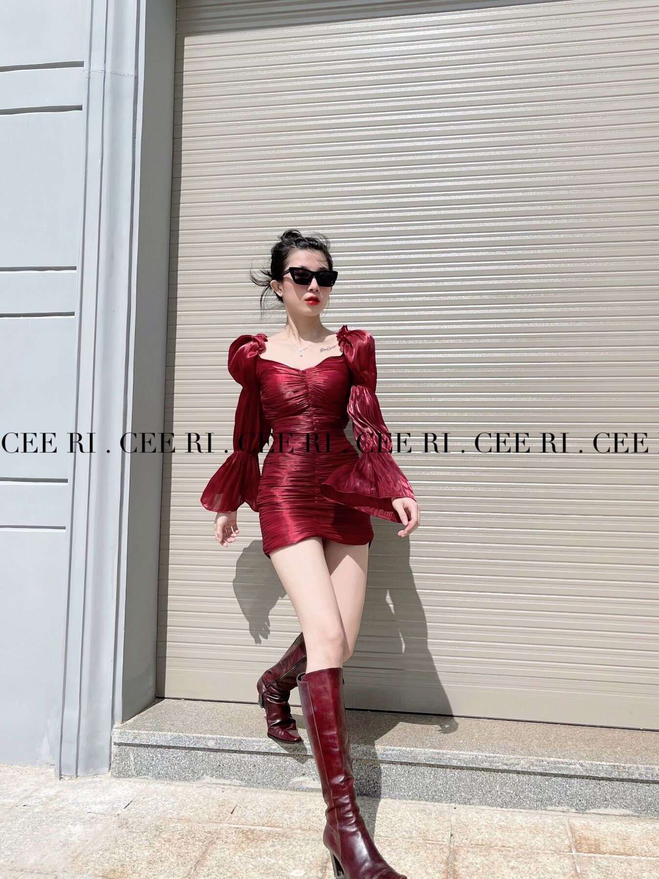 Váy tơ nhún body cao cấp