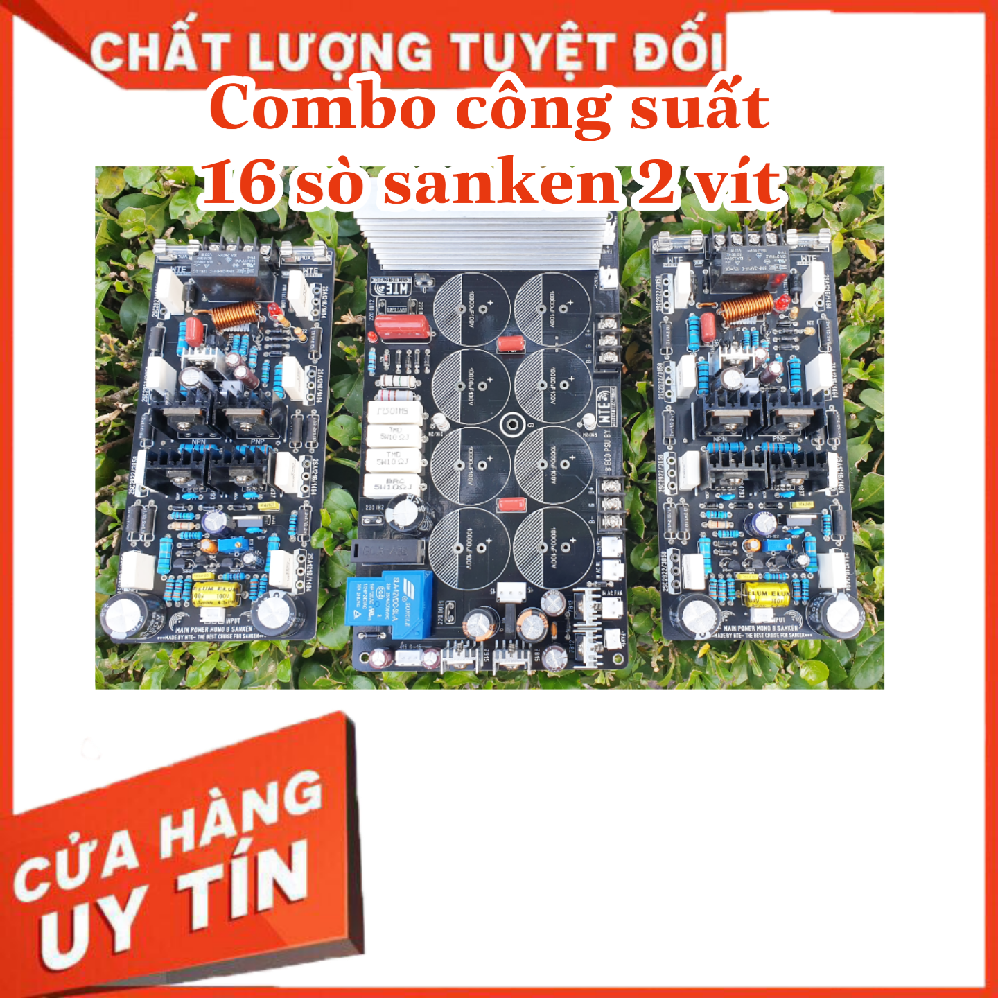Combo công suất 16 sò sanken 2U dùng lắp amply đẩy công suất