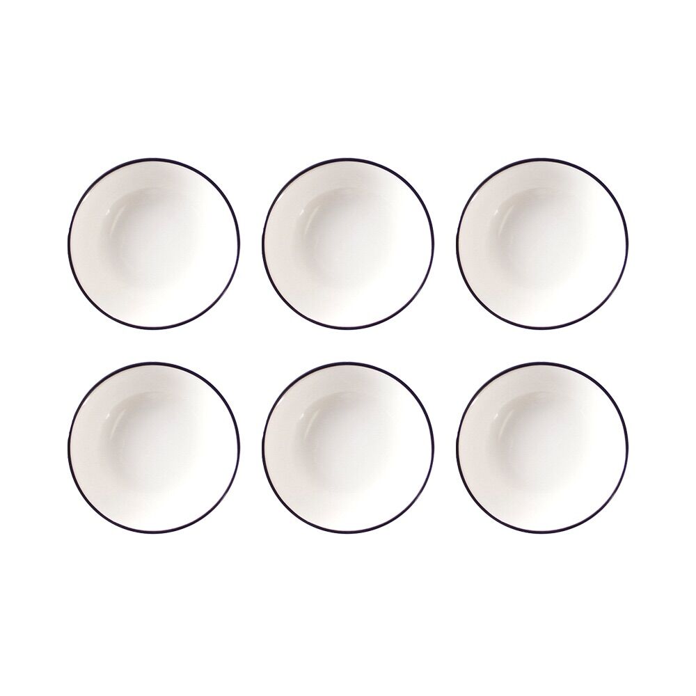 Combo 6 chén nước chấm nordicsense sứ trắng bóng ø7.5x2.5cm